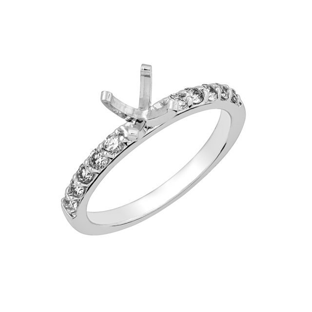 DIAMOND ENGAGEMENT RING WITH PEG HEAD