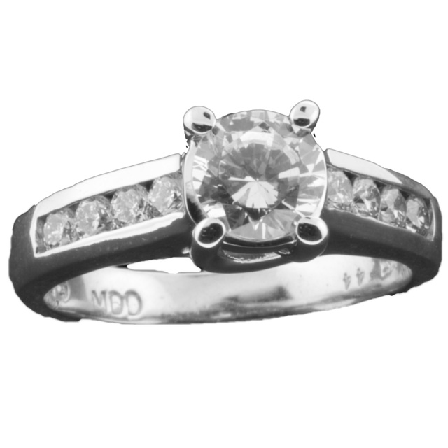Round Diamond Cathedral Semi Mount