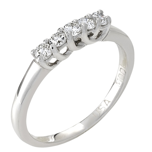 Five Diamond Wedding Band